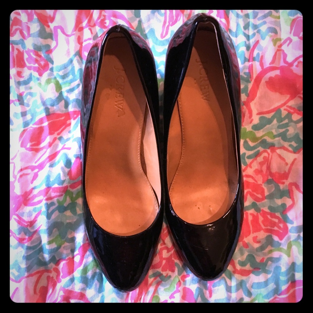 J. Crew Sylvia Patent Wedges